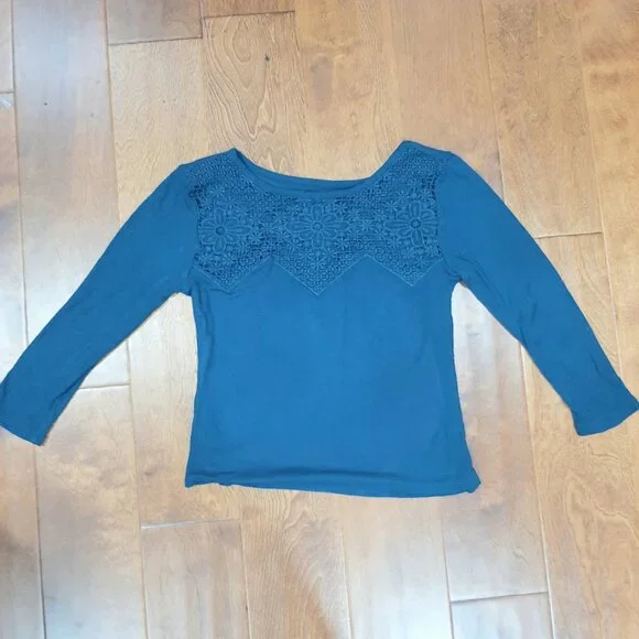 American eagle cropped ribbed crochet boho top - Picture 9 of 9